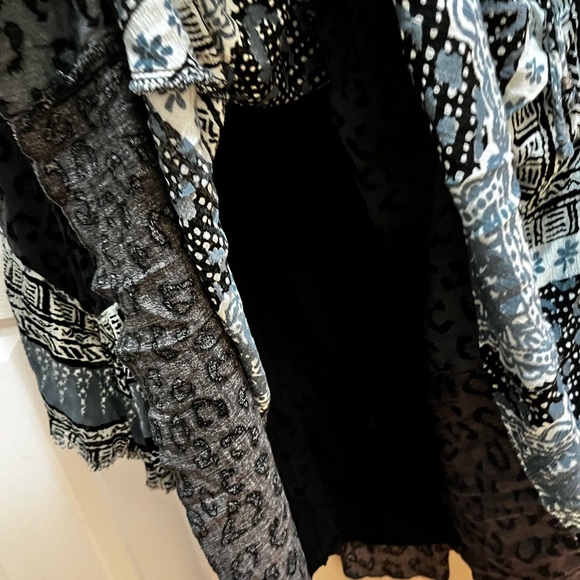 Charming Free People Preowned M mini tunic dress, bell or angel wing sleeves EX - Picture 8 of 9